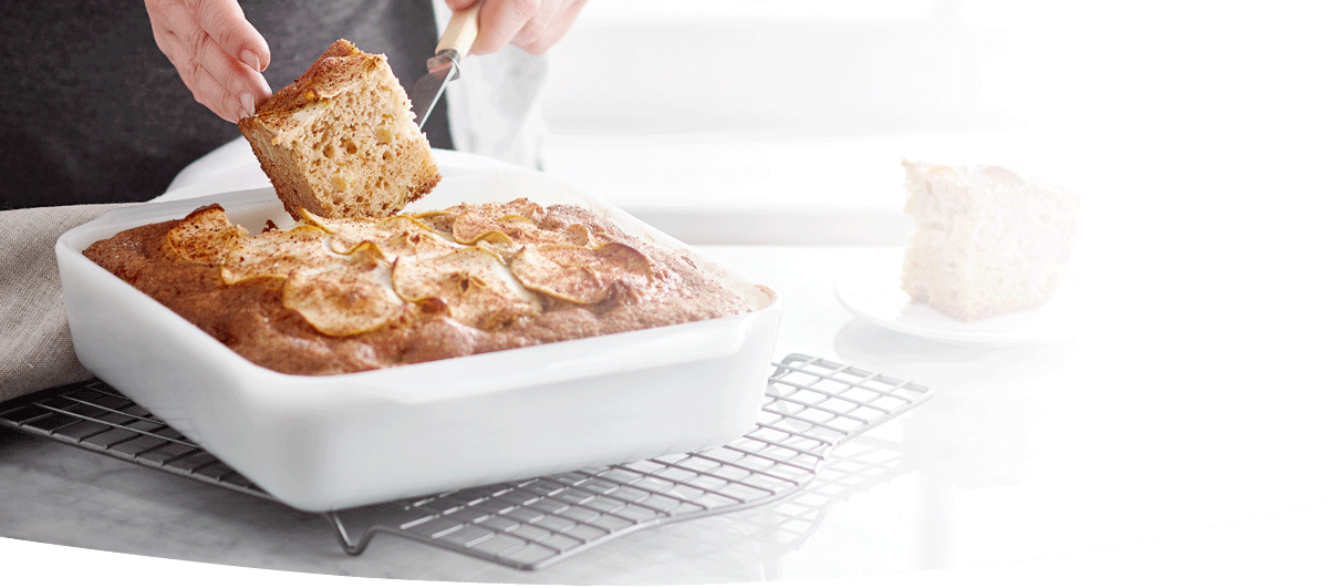 Healthy apple muffin recipe made with Butter Pecan Ensure® Regular