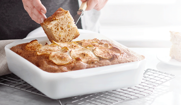 Healthy apple muffin recipe made with Butter Pecan Ensure® Regular